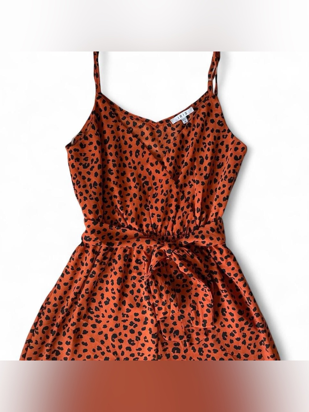 Orange Leopard Print Jumper
